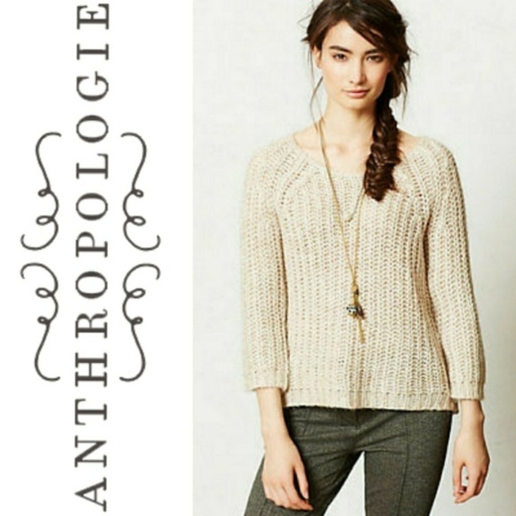 Anthropologie Sweaters - Anthropologie Sequin Sunstitch Sweater